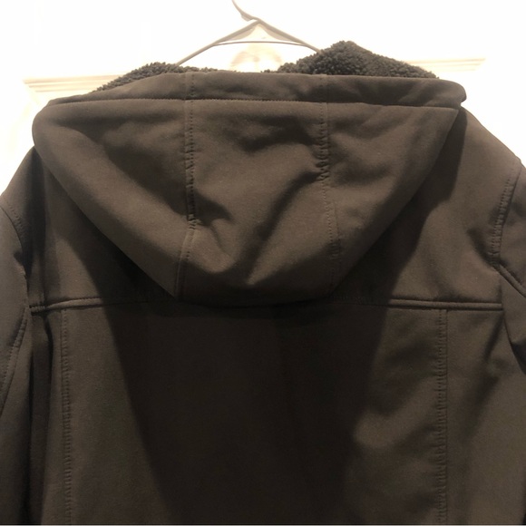Tommy Hilfiger Hooded Black Sherpa Jacket L - Picture 4 of 13
